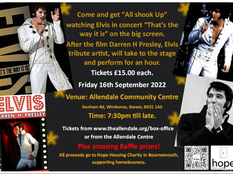 Elvis That's The Way It Is - film & live music event at the Allendale Centre